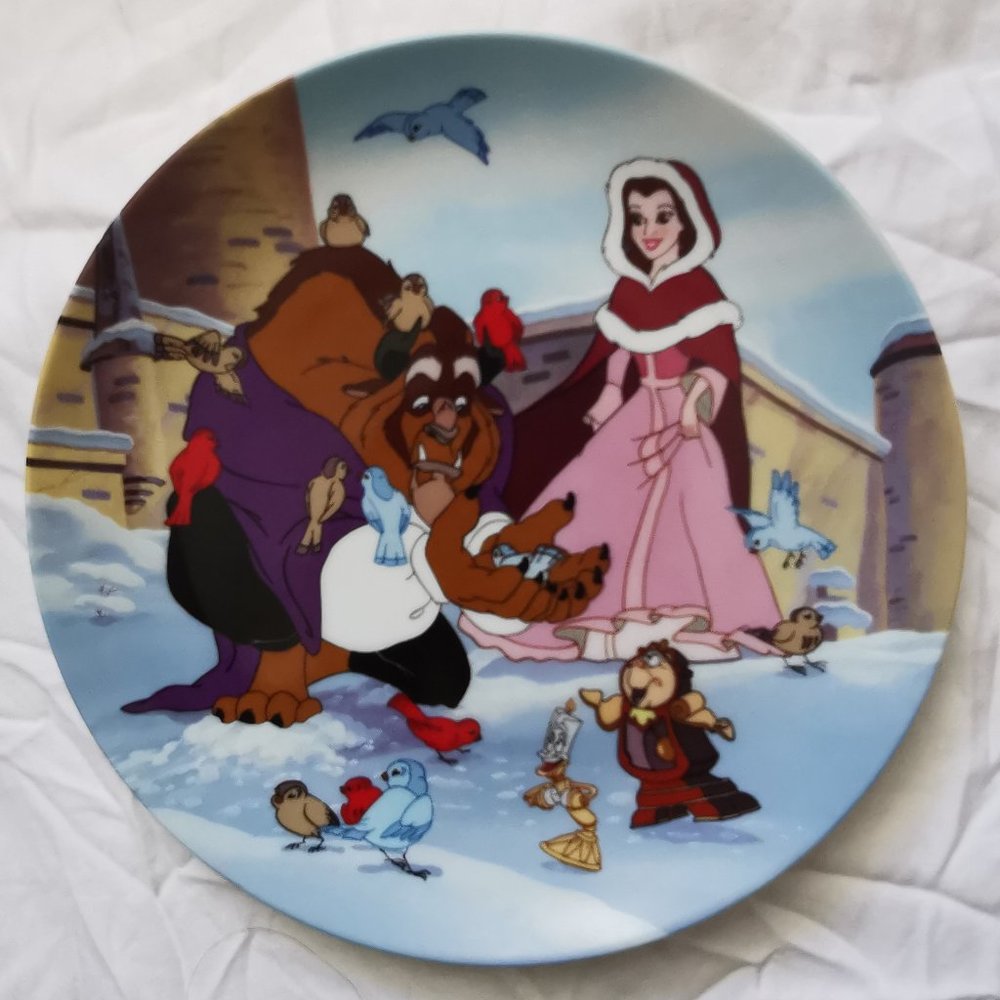 Beauty and the Beast "Warming Up" Collectible Plate 2032B
